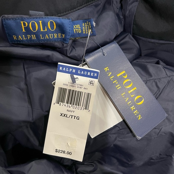 NEW POLO LAUREN MEN NAVY TRENCH COAT - Picture 2 of 9